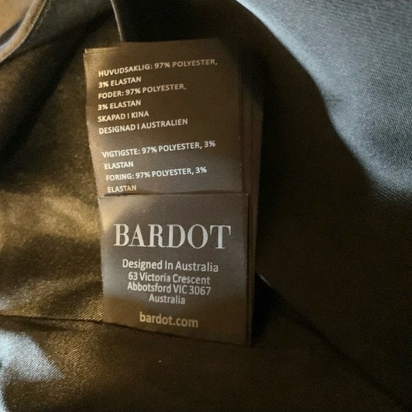 Bardot JAMILA CORSET DRESS IN BLACK SIZE MEDIUM - Picture 8 of 9